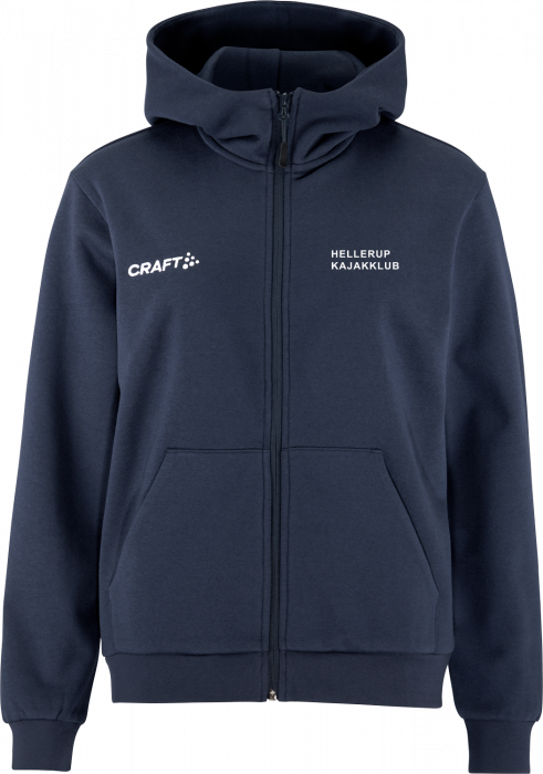 Craft - Hellerup Kajakklub Hoodie W. Zip Women - Marineblauw