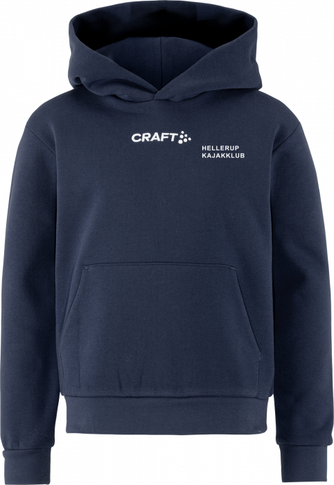 Craft - Hellerup Kajakklub Hoodie W/o Zip Kids - Navy blue